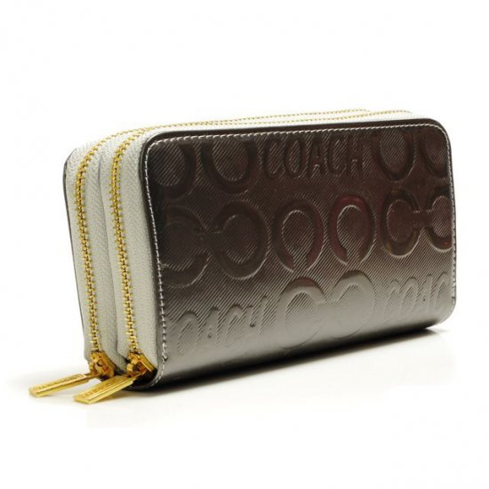 Coach In Signature Large Silver Wallets ARV | Coach Outlet Canada
